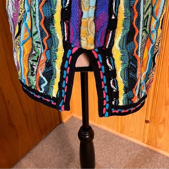 COOGI Australia Authentic Vintage 90’s Psychedelic 1/4 Zip Sweater Sz-M - Picture 9 of 11